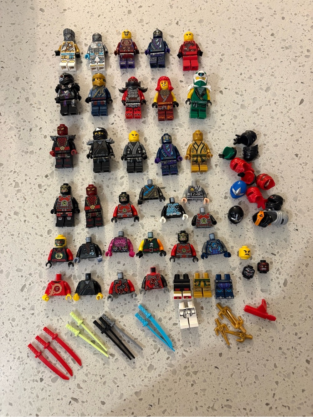 Large Ninjago Lego Minifigure / Accessories / Pieces Lot